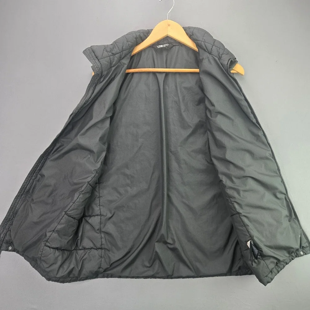 The North Face Thermoball Vest Puffer Quilted Medium Black Mens Full Zip Insula